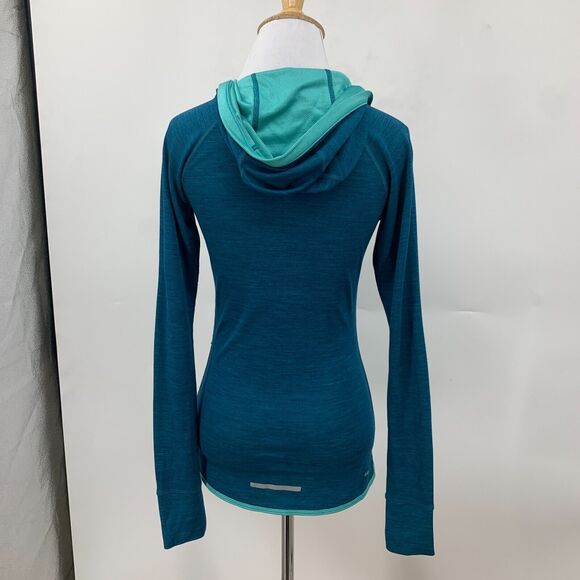 Nike Running Hoodie Shirt XS Extra Small Dri Fit Half Snap Placket Wool Blend - Picture 7 of 15